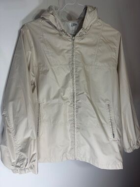 Jockey Women’s Cream Hooded Rain Jacket